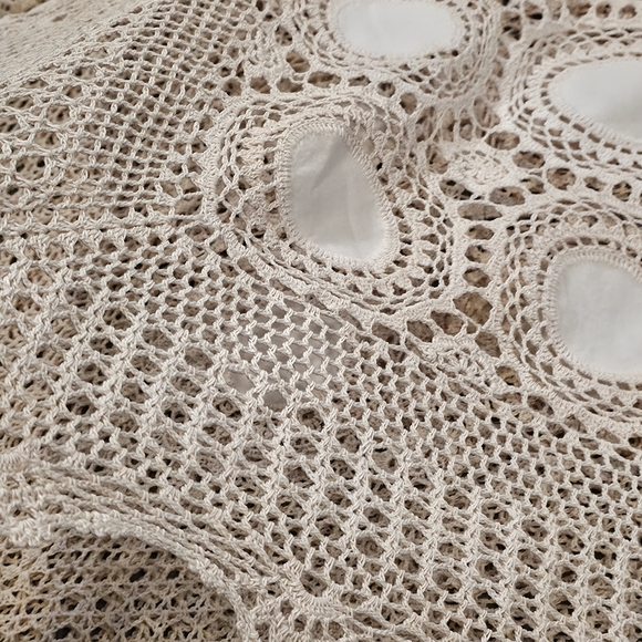 Vintage Chevron Crochet Blanket - Retro 70s Fall Colors Afghan Throw 52"x29" - Picture 4 of 8